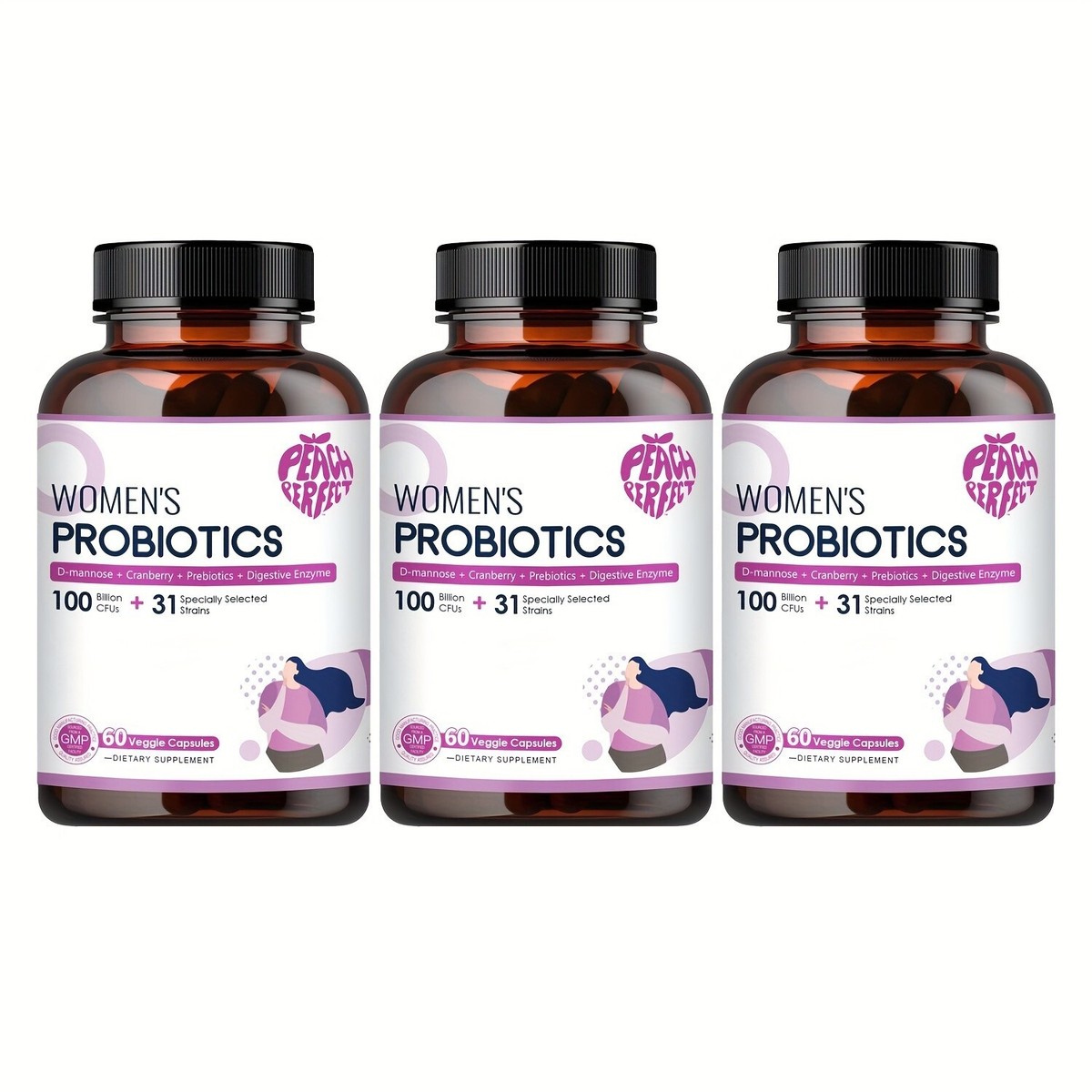 Gomma PH Equilibrio Femminile Probiotico Vaginale Per 60 Gomme - Foto 2