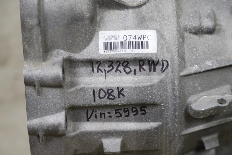 2012-2016 BMW F30 328I RWD 8HP-45 AUTOMATIC TRANSMISSION 108K Foto 2 de 4