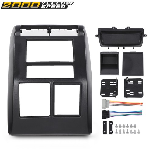 Double Din Dash Kit For Install Radio Mount Bezel Fits 2003-2006 Jeep Wrangler E - Foto 8