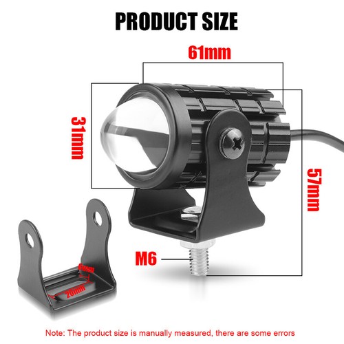 2x Mini foco LED faros de motocicleta alto-bajo conducción antiniebla offorad ATV UTV EE. UU. - Imagen 5 de 32