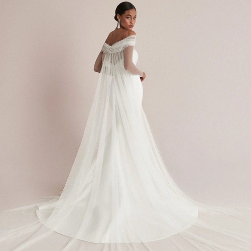 Velo da sposa cattedrale di lusso velo da sposa velo bolero giacca accessori sposa - Foto 9 di 23