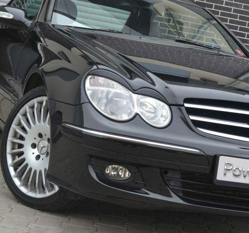 Eyebrows for MERCEDES CLK W209 2002-2010 headlight eyelids lids ABS Plastic - Imagen 2 de 9
