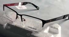 Skechers SE3167-1 Matte Black/Red  56-17-140 Men’s Eyeglasses Frame Optical Wire