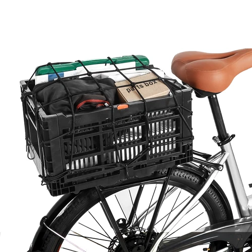 Fahrradkorb hinten 35L großes Fassungsvermögen faltbar Fahrradaufbewahrung für Einkäufe - Bild 9 von 17