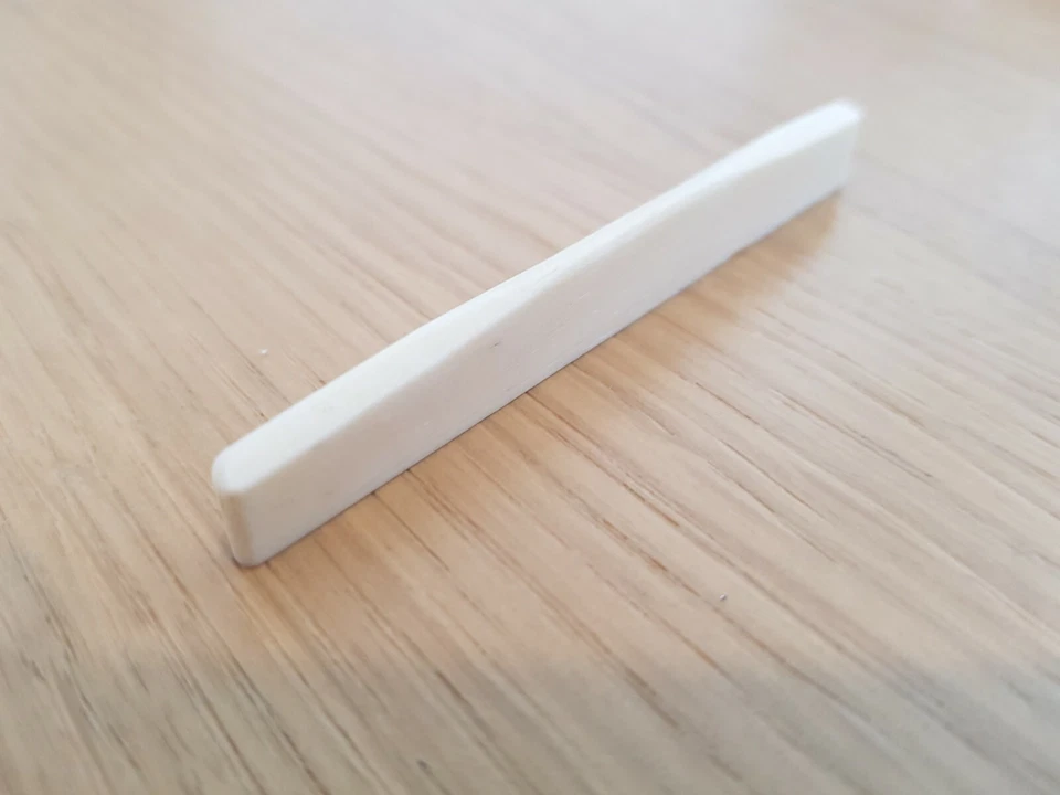 Boutique quality solid acoustic bone saddle fits Taylor Martin Gibson guitar  - image 4 of 4