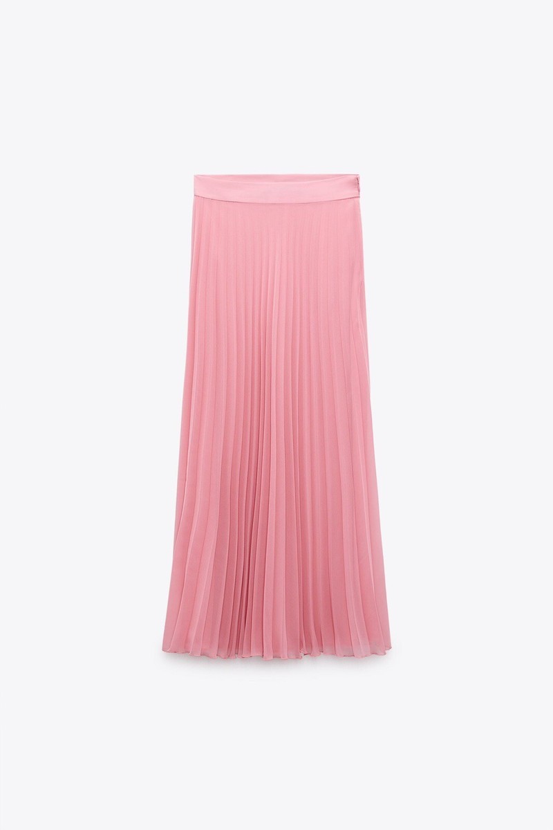 正規品 S Coco check pleats skirt pink beige 正規品 S Coco check pleats skirt pink beige