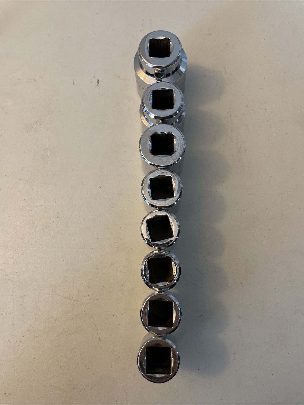 MAC TOOLS 1/2 Drive 6 Point Chrome Sockets 1 1/16 3/8” V346 V126 8pc