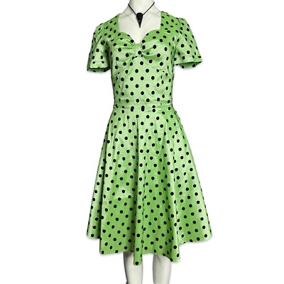 pin up green dress Elegant vintage retro pin up green sweetheart neckline fishbone lace dress
