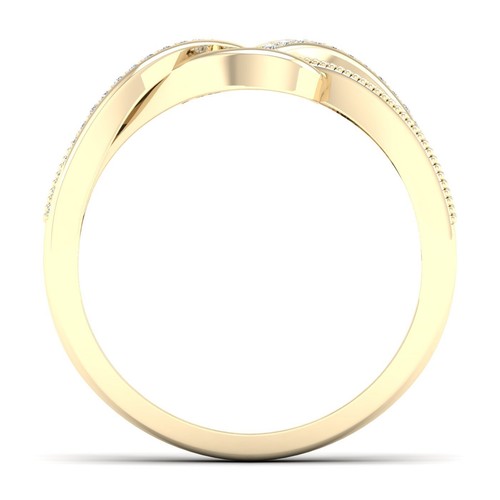 10k Yellow Gold Solid 1.00 Ct Diamond Anniversary Engagement Ring Size 7.5 - Picture 4 of 4