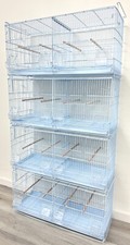 LARGE 30" LOT-4 Stackable of Breeder Bird Center Divider Cages Side Nest Doors