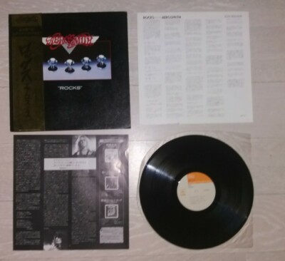 Lp Aerosmith    ''Rocks'' (1976) 1st Print JAPAN OBI