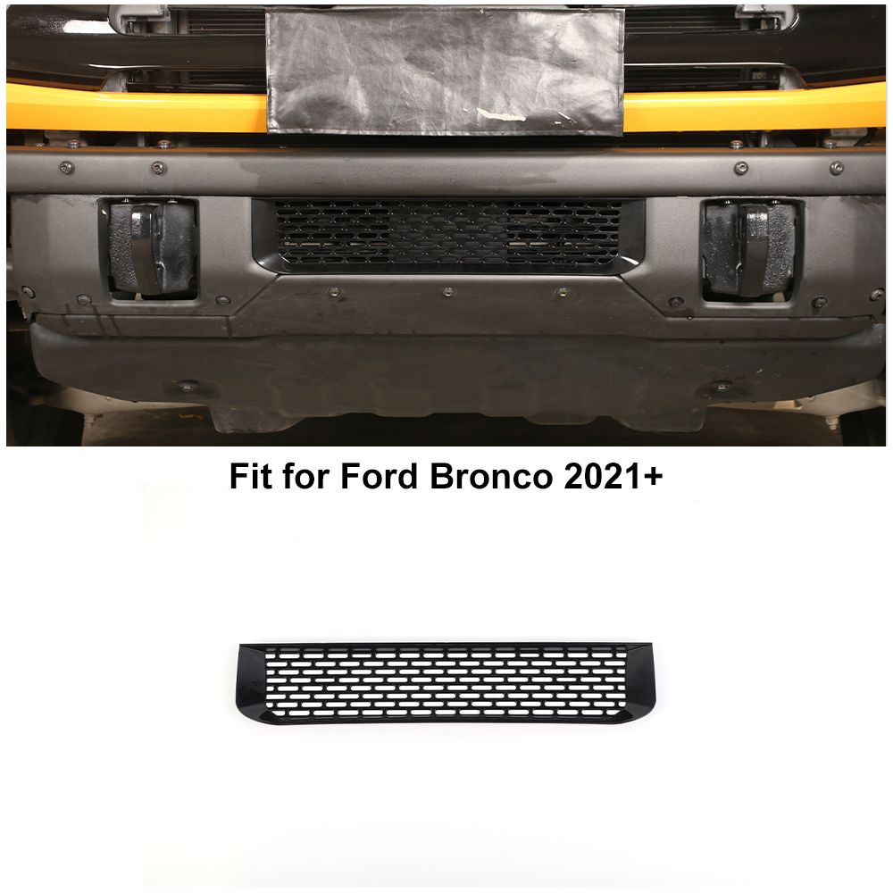 Front Bumper Insert Trim Decor Cover Trim Guard For Ford Bronco 21+ Accessories