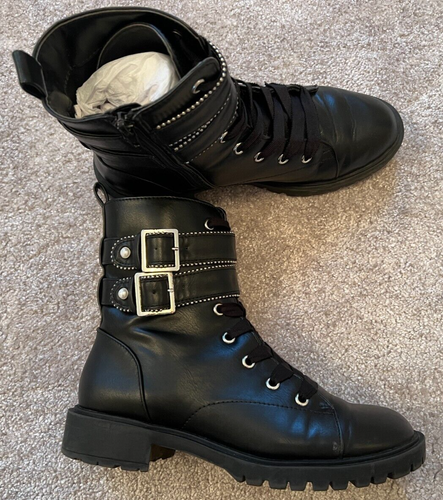 Faux Leather, Biker Boots EU38 UK5 | eBay