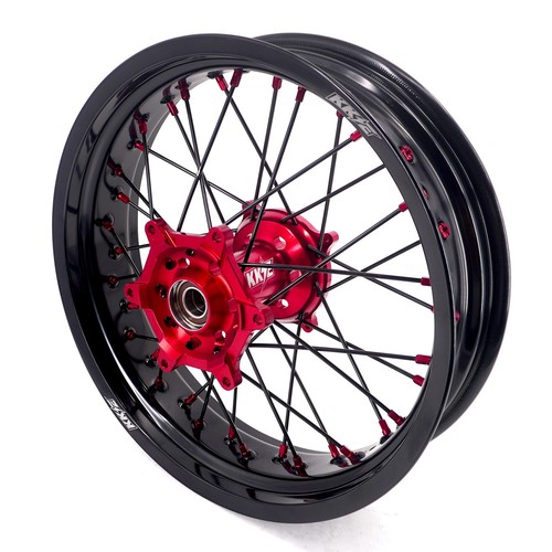 KKE 3.5/4.25" Supermoto Wheels Fit Honda CRF250R 2004-2013 CRF450R 2002-2012 Red - Picture 11 of 12