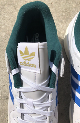 SAMPLE Adidas Forum 84‎ Low ADV Shoes Green HP2345 Size Men 11 RARE Adidas Forum 84 Low ADV Shoes White/Bluebird/Green HP2345  main image 4