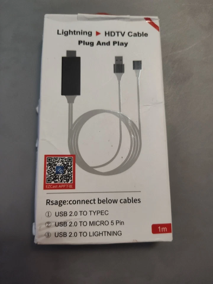 Universal Lightning HDTV Cable Adapter for Video & Charge to Plug & Play  - Image 2 of 3