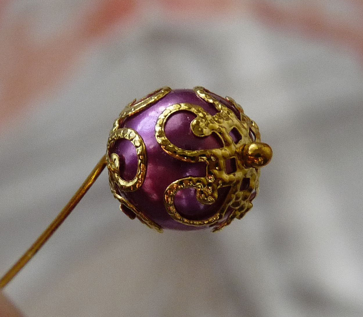 40 Filigree Flower Bead Caps 10mm End Spacer Silver/Gold Plated Beading