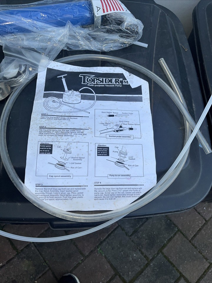 Topsider Extractor MultiPurpose Vacuum Oil Change Pump, 8Quart, Good