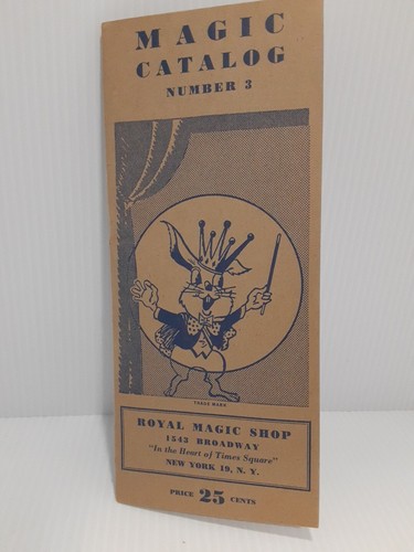 Royal Magic Shop Magic Catalogo Numero 3 E Moduli Ordine Copyright 1945