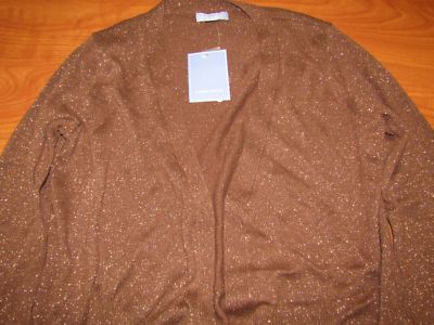 Cardigan Femme Laura Scott Gris à Côtes Haute - Taille L, Neuf Avec étiquettes