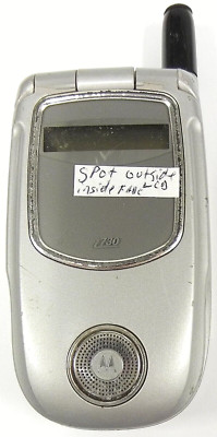 Motorola i series i730 - Silver and Gray ( Nextel ) PTT iDEN Flip Phone - READ