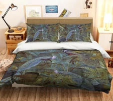 3D Green Peacock 2664NA Bed Pillowcases Quilt Cover Duvet Andrea haase Fay