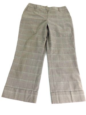 CASUAL CORNER ANNEX Damen Brown & Blaugrün Kariert Kurz Capri Kleid Hosen Größe