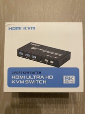KAGO 8K HDMI KVM Switch 1 Monitors 2 Computer...