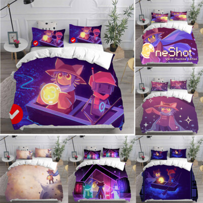 OneShot World Machine Edition 3D Bettdecke Abdeckung Bettwäsche Set Quilt Single