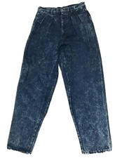 Vintage Cotler Mens Jeans Pleated Dark Acid Wash 31 x 30 High Rise USA Made
