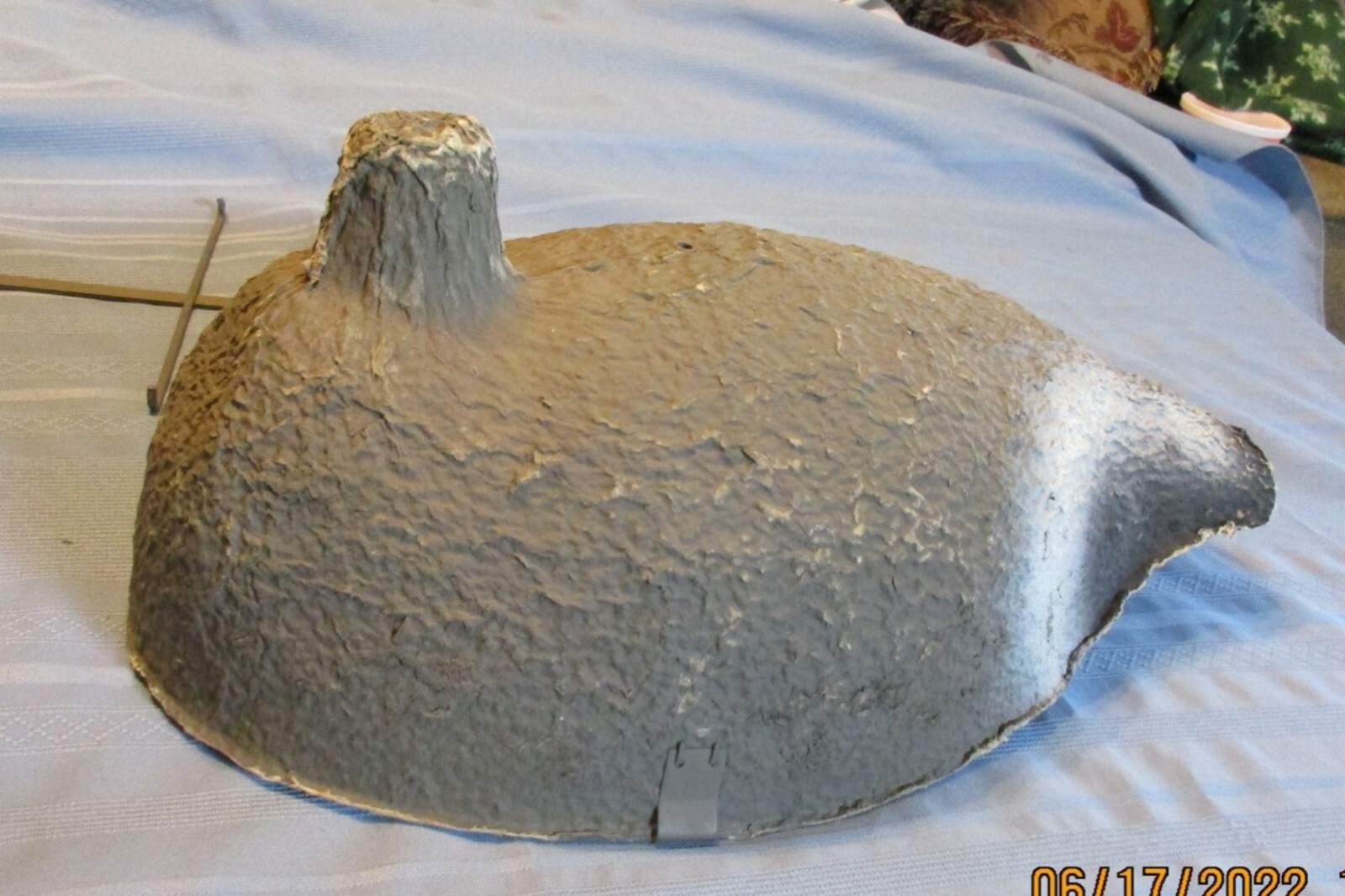 Vintage paper mache goose duck decoy AT CO ca.1946 Animal Trap used