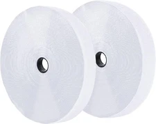 HOOK & LOOP Combo Adhesive Strips Bulk Pack - 1" x 75', White