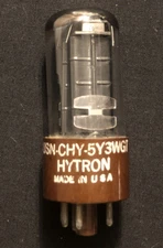 5Y3WGT JAN CHS Hytron Audio Receiver Rectifier Vacuum Tube