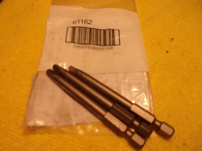 (3) #3 Square x 3''OAL 1/4'' Hex Rock River  Standard Power Bit