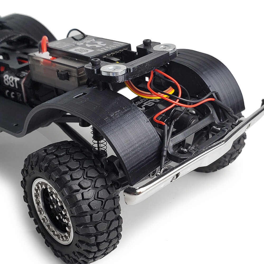 Supporto Paraurti In Metallo Per Axial SCX24 AXI00001 – Anteriore O Posteriore, Ricambio Per RC Crawler, Nero - 4