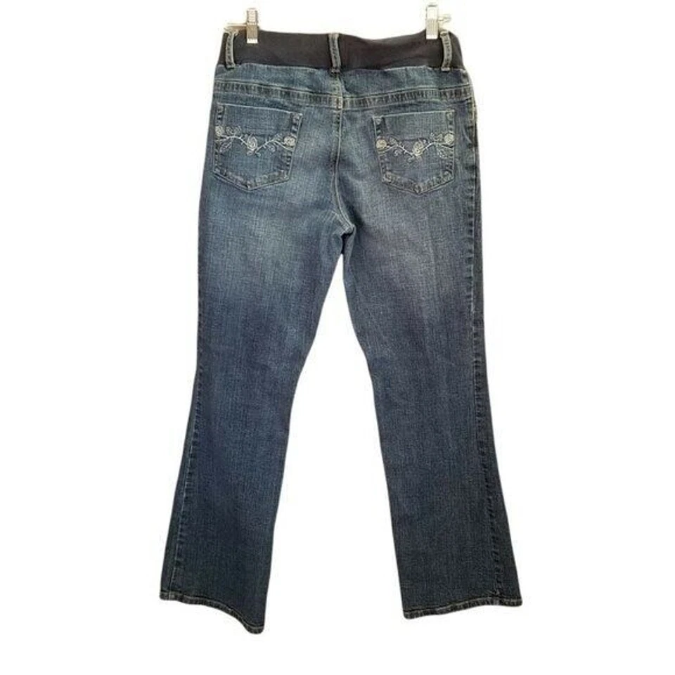 Motherhood Womens Size S Blue  Solid Maternity Jeans - Image 4 of 4