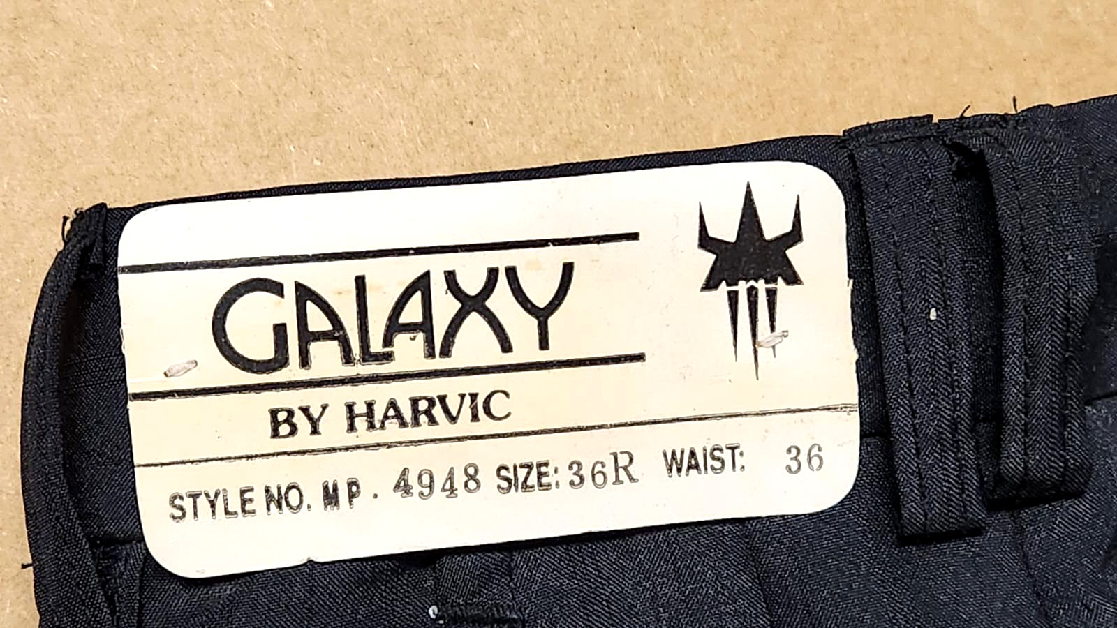 Galaxy By Harvic Men's Texturized Dress Slacks Striped Black ~ Size 36 x 32