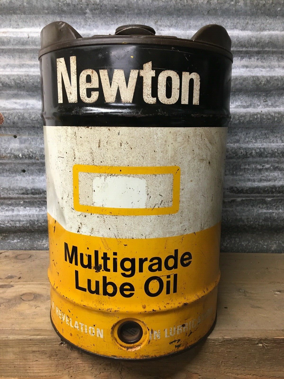 Newton Oils 5 Gallon Oil Can eBay