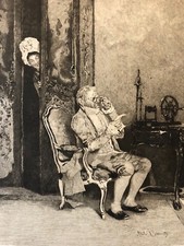 Attilio SIMONETTI 1843-1925 L'Indiscreta Héliogravure Incisore Charles Baron XIX