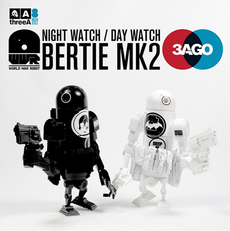 その他 ThreeA WWRp SQUARE DAYWATCH NIGHTWATCH ThreeA 3A 3AGO BERTIE NIGHT WATCH DAY WATCH Collectible Figure