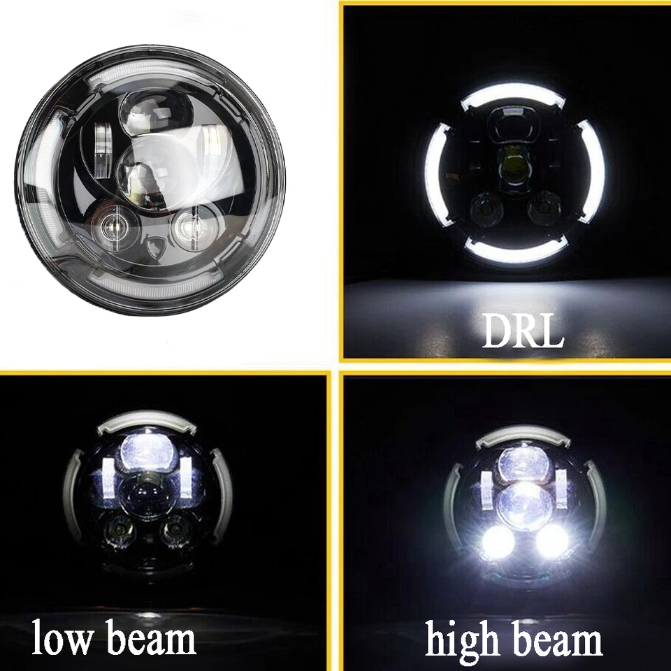 Conjunto de faros LED Plug and Play para Ducati Scrambler 2015-2022 haz alto-bajo Foto 2 de 4