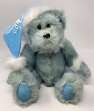 Dan Dee Winter Snowflake Teddy Bear Plush Stuffed Animal Blue Gray Christmas 10  