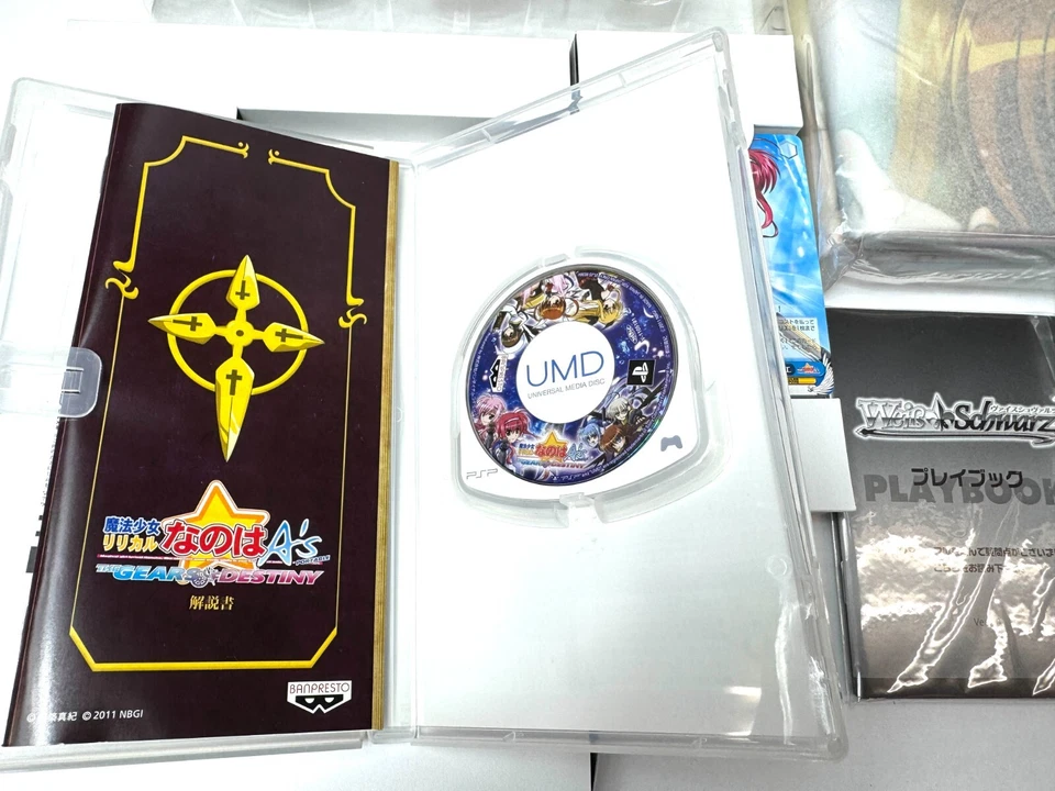 PSP Lyrical Nanoha A’s Portable Limited Edition Figure Set Game Opened Complete - Image 3 of 4