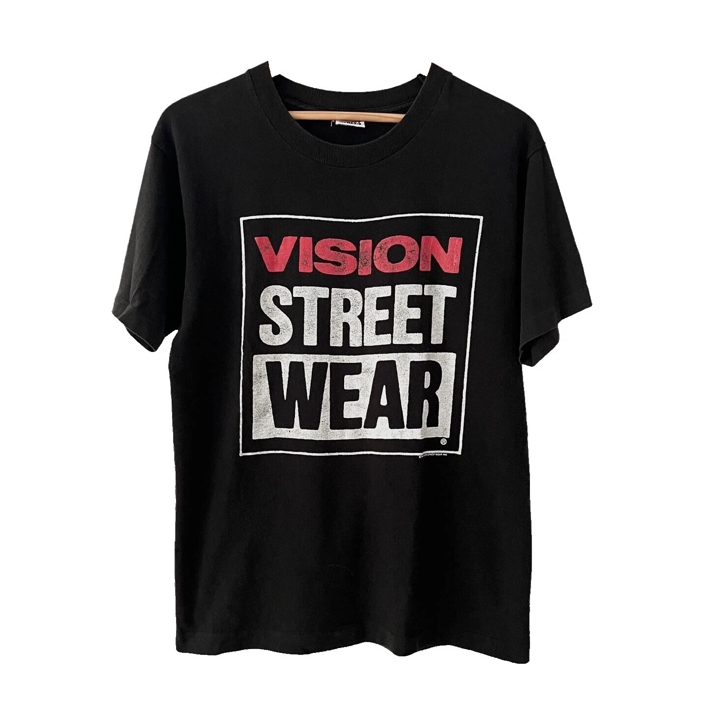 Camisetas vintage negro de algodón para hombres