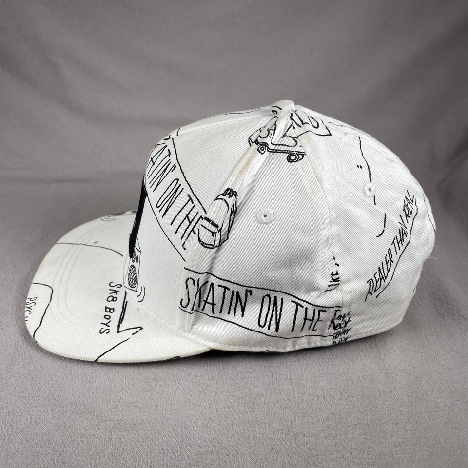 Obviamente Sombrero Patinador Para Hombres Blanco Snapback Gorra H&M Grunge Punk Por Todas Partes Foto 2 de 4