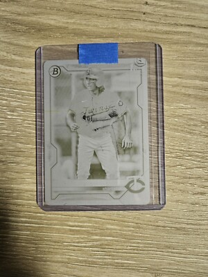 2021 DRAFT NOAH MILLER TWINS Dodgers  1/1 PRINTING PLATE BDC-109 SHARP NMMT
