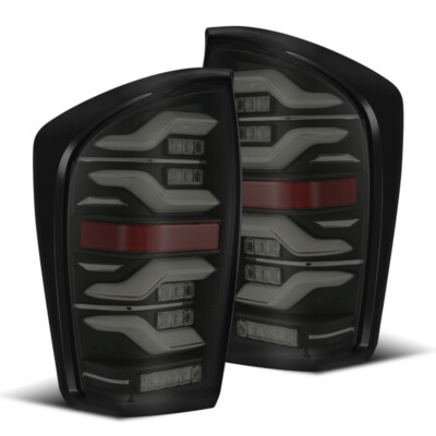 AlphaRex Fits 16-21 Toyota TacomaLUXX LED Taillights Blk W/activ Light/Seq