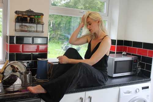 Misguided Black Wide Leg jumpsuit Size 8 EU 36 - Picture 8 of 11