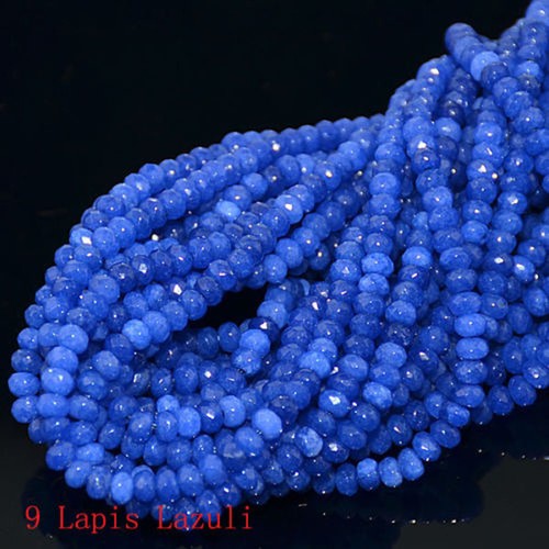 Wholesale 2x4mm Multicolor Faceted Natural rondelle Gemstone Loose Beads 15" - Picture 17 of 30