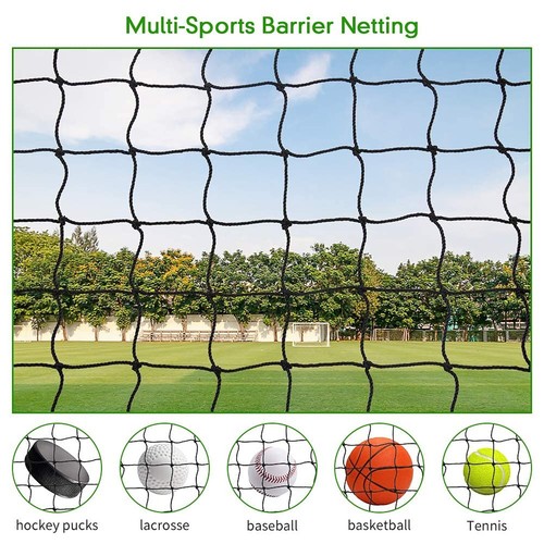 Baseball Softball Backstop Nets, Heavy Duty Sports Netting Barrier #18 Baseba... - Picture 4 of 8